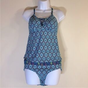NEW! Coastal Blue Tankini Top & Matching Bottom. Small (4/6).